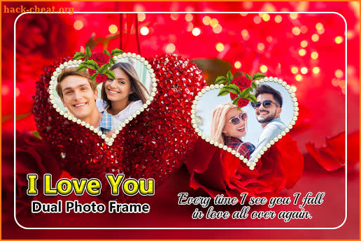 I Love You Dual Photo Frame screenshot