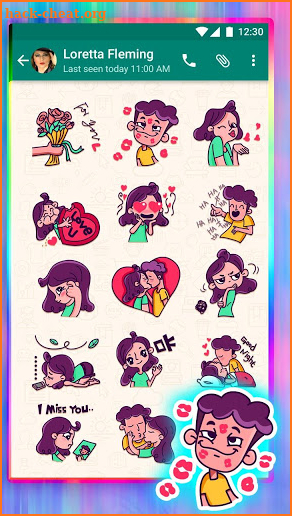 I Love You Forever Emoji Stickers screenshot