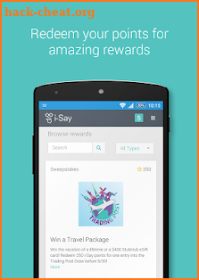 i-Say Rewards your Opinion screenshot