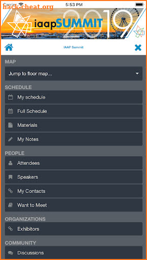 IAAP Summit 2019 screenshot