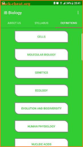 IB Biology screenshot