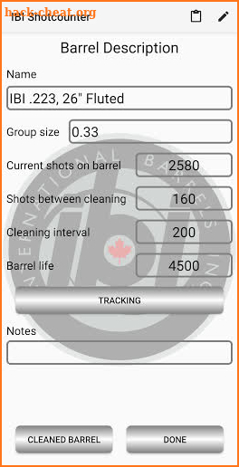 IBI Shotcounter screenshot