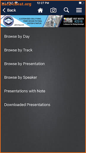 IBIE Events screenshot