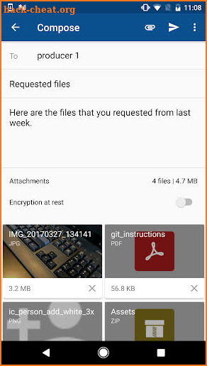 IBM Aspera Faspex Mobile screenshot