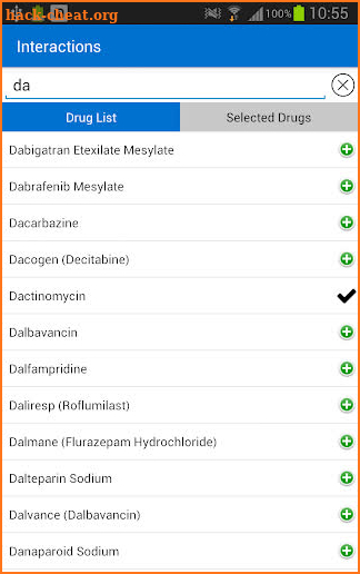 IBM Micromedex Drug Interactions screenshot