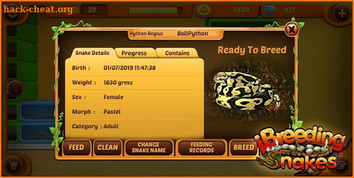 iBreeding Snakes screenshot