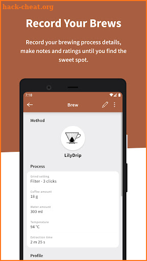 iBrewCoffee - Coffee Journal screenshot