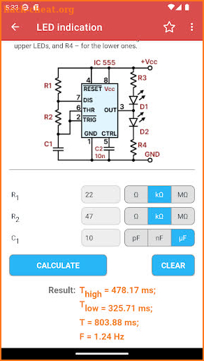 IC 555 Timer Pro screenshot