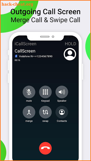 iCallScreen - OS14 Phone X Dialer Call Screen screenshot