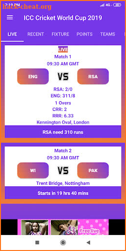 ICC Cricket World Cup 2019 screenshot