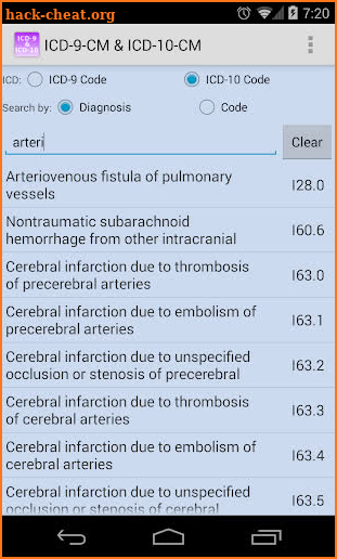 ICD-9-CM & ICD-10-CM screenshot