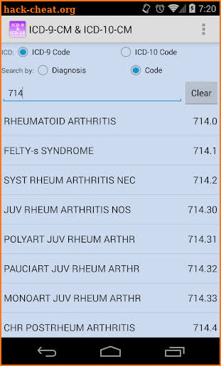 ICD-9-CM & ICD-10-CM screenshot