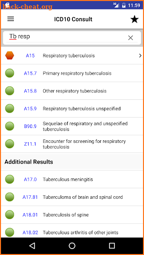 ICD10 Consult 2018 screenshot