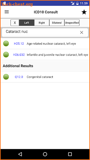 ICD10 Consult 2018 screenshot