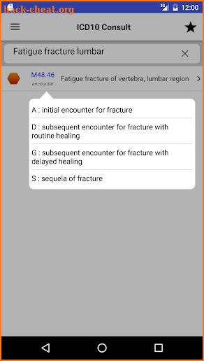 ICD10 Consult 2018 screenshot