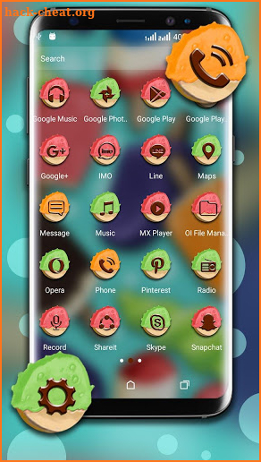 Ice Cream Candy Launcher Theme screenshot