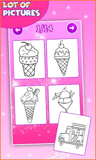 Ice Cream Coloring Game screenshot