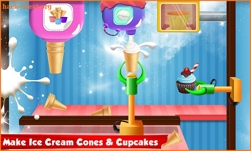 Ice Cream Cone Cupcake Factory: Candy Maker Games screenshot