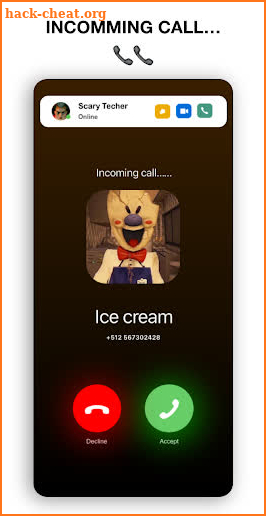 Ice Cream Granny Video Call and Chat + sounds screenshot