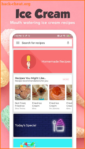 Ice Cream Recipes screenshot