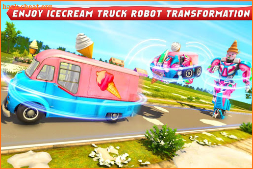 Ice Cream Robot Truck Game - Robot Transformation screenshot