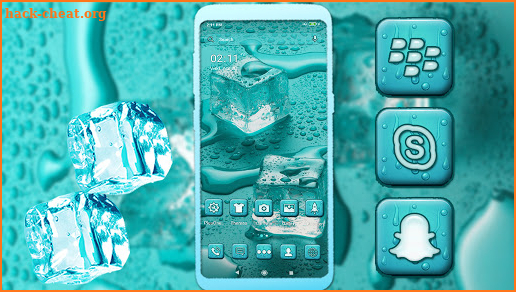 Ice Cubes Mint Launcher Theme screenshot