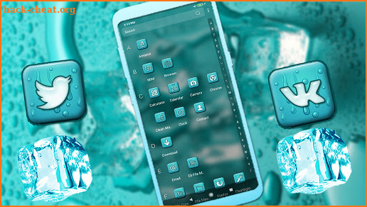 Ice Cubes Mint Launcher Theme screenshot