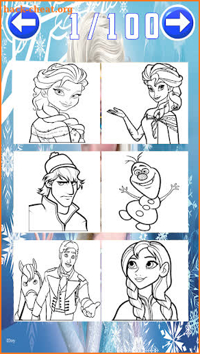 Ice Queen elza & Princess alnna Coloring Book screenshot