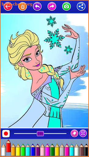 Ice Queen elza & Princess alnna Coloring Book screenshot