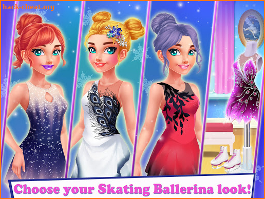 Ice Skating Ballerina: Dress up & Makeup Girl Game screenshot