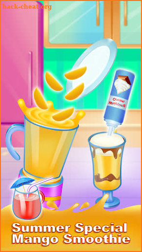 Ice slushy smoothie maker game screenshot