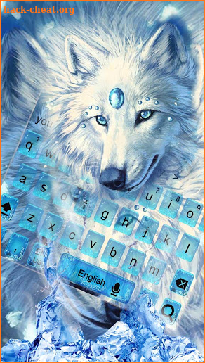 Ice Wolf Theme screenshot