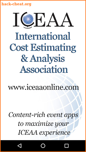 ICEAA Events App screenshot