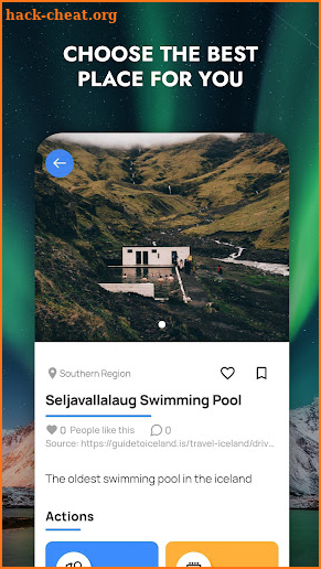 Iceland Hot Springs Map screenshot