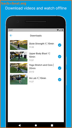 iChuze Fitness screenshot