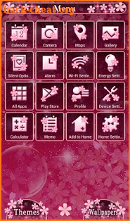 Icon Wallpaper Cherry Night - Flower Pattern Theme screenshot