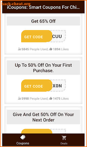 iCoupons: Smart Coupons For Chipotle & Discounts screenshot