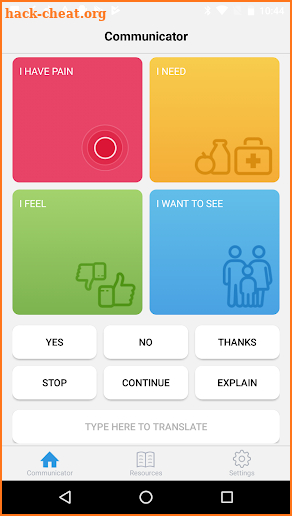 ICU Patient Communicator screenshot