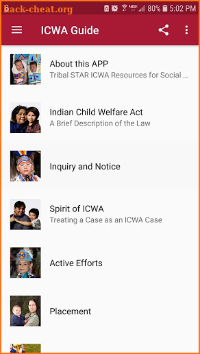 ICWA Guide screenshot