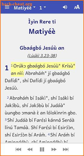 Idaasha Bible screenshot