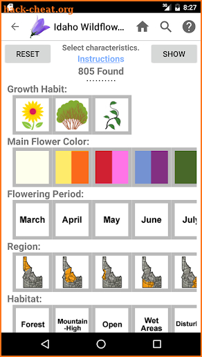 Idaho Wildflowers screenshot