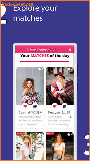 iDate Transsexual - Decent Trans & TS dating app screenshot