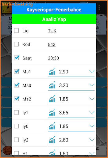 iddaa oran analiz programı screenshot