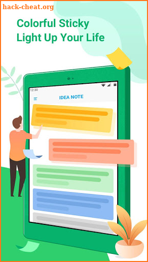 Idea Note -- Colorful memo for your style screenshot