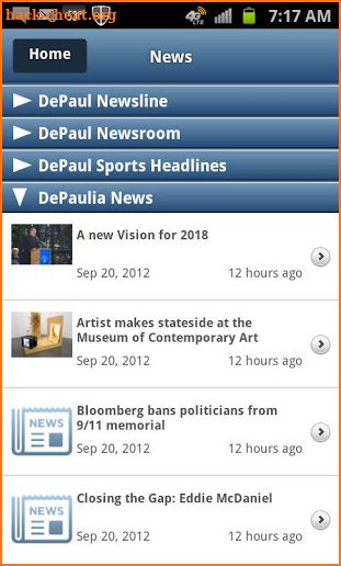 iDePaul screenshot