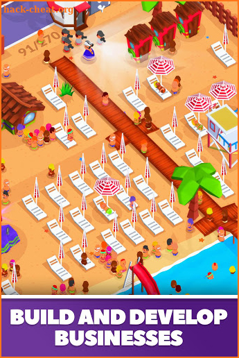 Idle Beach Tycoon : Cash Manager Simulator screenshot