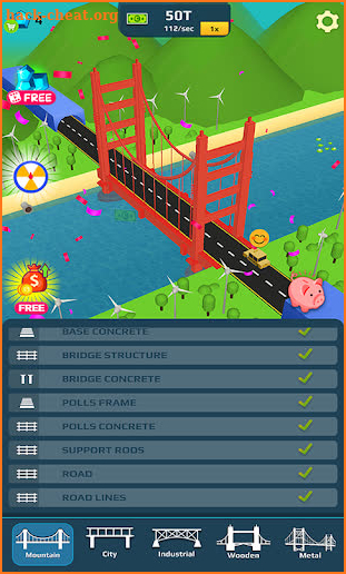 Idle Bridge Design screenshot