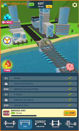 Idle Bridge Design screenshot