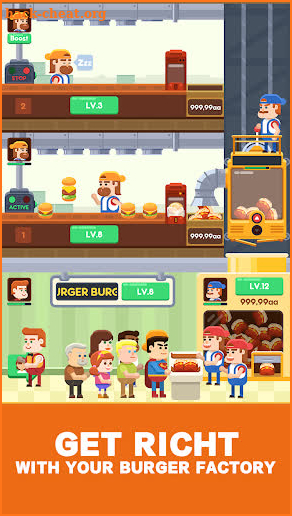 Idle Burger Factory - Tycoon Empire Game screenshot