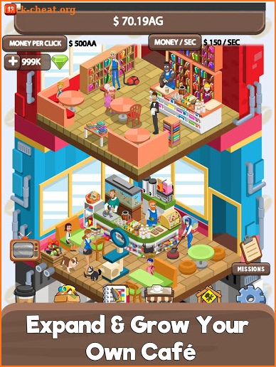 Idle Cafe Tycoon - My Own Clicker Tap Coffee Shop screenshot